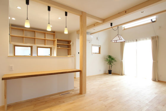 木族の家の施工事例の内観