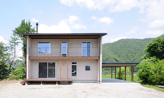 筑北木材建設の施工事例の外観